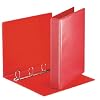 Leitz 49713 Ringbuch Pr�sentation, mit Taschen, A4, PP, 4 Ringe, 30 mm, rot