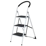 3 Tread Step Non Slip Folding Stepping Step Ladder HT747