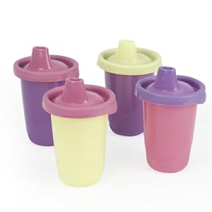 The First Years 4 Pack Ziploc Sippy Cup, 10 Ounce