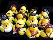 S57C3 Lot of (12) ROCK STAR Band Rubber Ducky Ducks Party Favors [Toy]