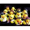S57C3 Lot of (12) ROCK STAR Band Rubber Ducky Ducks Party Favors [Toy]
