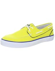 Shoes: Polo Ralph Lauren Mens Lander Boat Shoe, Ocean Pacific Yellow/Sapphire, 8.5 D US - Polo Ralph Lauren