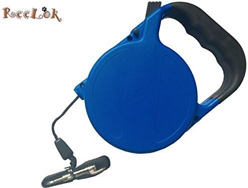 Reelok New Blue 25 Ft Automatic Retractable Dog Leash Extending to 25 Feet Durable Pet Dog Leash