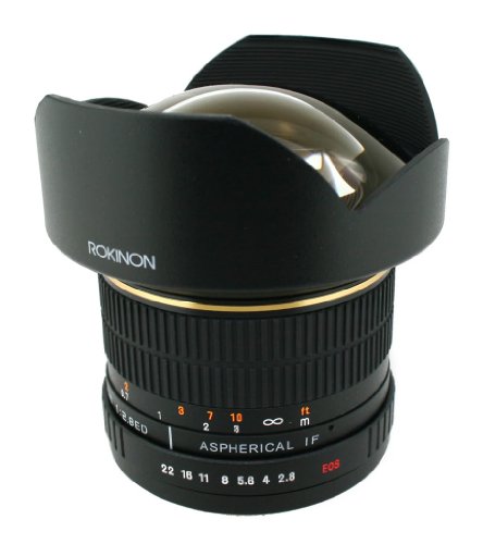 Rokinon FE14M-C 14mm F2.8 Ultra Wide Lens for Canon (Black)