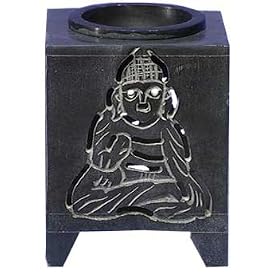 Hand Carved Buddha Soapstone Aromatherapy Diffuser - Warmer for Home Fragrance or... by Gifts-to-Impress