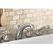 Mico Designs 1855-Beaded Bathroom Tub Faucets Lever or Cross Handles Deckmount 4 piec...