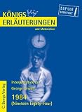 K&ouml;nigs Erl&auml;uterungen und Materialien, Bd.108, 1984 - George Orwell