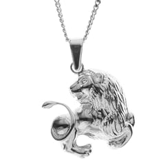 In Collections Silberanh�nger mit Panzerkette 42 cm Tierkreiszeichen L�we 925/000 Sterlingsilber   1001201313100