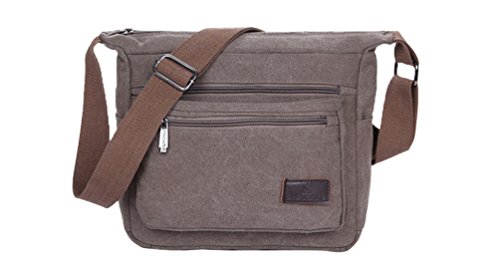 Fabuxry® Casual Canvas Zipper Single Adjustable Strap Shoulder Bags Messenger Crossbody Handbags