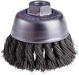 Osborn 0003357400 4 X .014 Wirex5/8-11 Knotted Wire Cup Brush