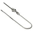 Sterling Silver Italian 1 mm Box Chain, Sizes 7",9",14",16",18",20",22",24",30"