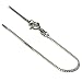 Sterling Silver Italian 1 mm Box Chain, Sizes 7",9",14",16",18",20",22",24",30"