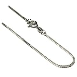 Sterling Silver Italian 1 mm Box Chain, Sizes 7",9",14",16",18",20",22",24",30"