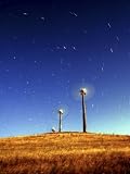 Star Trails and Turbines, Altamont Pass, California Photographic Poster Print