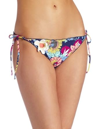 Bikini Lab Women's Pocket Full Of Sunflowers String Tie Side Bikini Lab Women's Pocket Full Of Sunflowers String Tie Side
