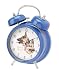 Hand Painted German Shepherd Vintage Double Bell Dog Alarm Clock
