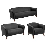 Thumbnail image for Dolly Series Black Eco Leather Sofa Set – UE-LS-905-SET
