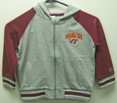 Buy Virginia Tech Toddler Full Zip Hooded Fleece by Colosseum