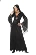 Spider Robe Costume Womens Crushed Velvet Gown Halloween Sizes: S M or XL