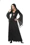 Spider Robe Costume Womens Crushed Velvet Gown Halloween Sizes: S M or XL