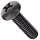ASME B18.6.3 Black Oxide 18-8 Stainless Steel Pan Head Machine Screw, Phillips Drive