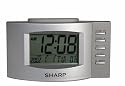 Sharp SPC309C LCD Backlight Alarm Clock (Silver)