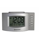 Sharp SPC309C LCD Backlight Alarm Clock (Silver)