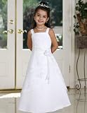 Luisa Satin A-Line with Tiered Skirt and Shawl