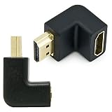 Gold Plated Right Angle / 90 Degree HDMI Adaptor. Part of the XYLO ACCESSORIES RANGE