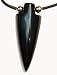 Black Stone Arrowhead Pendant