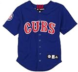 MLB Boys' Chicago Cubs Screen Print Baseball Jersey, Western Blue, Medium