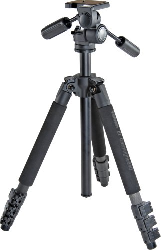 Velbon El Carmagne 640 Carbon Fiber Tripod with Pan Head and Case