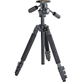 Velbon El Carmagne 640 Carbon Fiber Tripod with Pan Head and Case