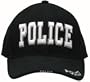 Deluxe Black POLICE" Low Profile Insignia Baseball Cap - Hat"