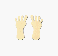 Feet Tanning Stickers 50