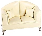 Juliana Boudoir 2 Seater Cream Settee Jewellery Box
