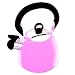 Kitchen & Housewares : Pink Stainless Steel Whistling Kettle