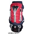 Harvest 7000 Cubic Inch Internal Frame Hiking Backpack, Red