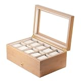 Lionite Mele 10 Watch Bamboo Display Box Case New