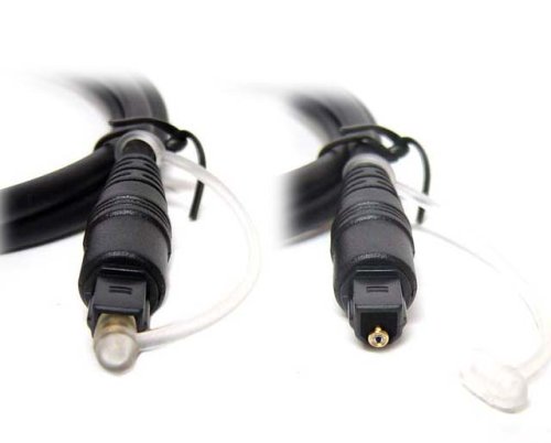 Cables4PC 10FT THIN TOSLINK Fiber Optical Toslink Digital Audio Optic Interface
