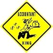 ACCOUNTANT CROSSING invest tax money sign