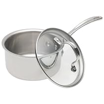 Calphalon Tri-Ply Stainless 1-1/2-Quart Saucepan with Glass Lid