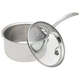 Calphalon Tri-Ply Stainless 1-1/2-Quart Saucepan with Glass Lid