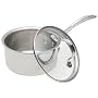Calphalon Tri-Ply Stainless 1-1/2-Quart Saucepan with Glass Lid