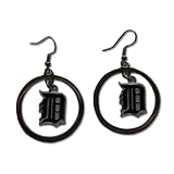 Detroit Tigers hoop Logo Earring Set Mlb Charm