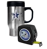 Dallas Cowboys - NFL Stainless Steel Travel Mug & Tape Measure Gift Set
