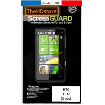 3 Films Protection Ecran HTC HD7 HD 7 [Appareils électroniques]