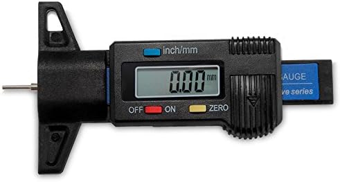 CARCHET® 1.14" LCD Display Digital Tyre Tread Depth Gauge for Brake Shoe Pad Wear