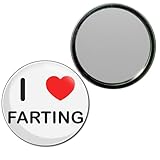 I Love Farting - 55mm Round Compact Mirror