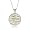 Eve's Addiction Designer Inspired Precious Safari Silver & Gold CZ Pendant, 16 inches
